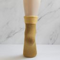 Calcetín térmico forro polar infantil, mostaza