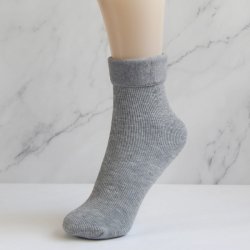 Calcetín térmico forro polar infantil, gris