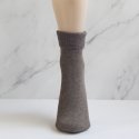 Calcetín térmico forro polar infantil, marrón