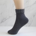 Calcetin térmico forro polar infantil, gris oscuro