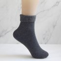 Calcetin térmico forro polar infantil, gris oscuro