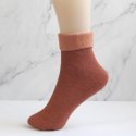 Calcetín térmico forro polar infantil, naranja