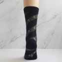 Calcetín clásico anclas con rayas, negro