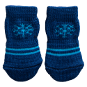 Calcetines para mascotas azul copo nieve