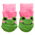 Calcetines para mascotas rosa ranas