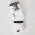 Pack 3 calcetines invisibles lisos, blanco